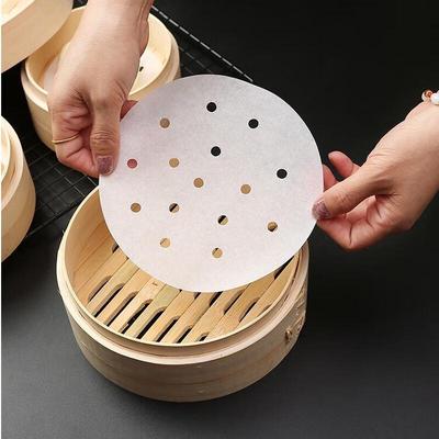 21cm Round Non-Stick Steamer Paper Liners