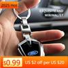 Car Sticker 2025 Hot For Ford New Car Key Chain Pendant Logo Key Chain Luxury Car Keychain For Ford Focus ST Ranger Mondeo Kugo