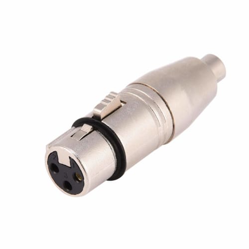 Topiky 2Pcs/Pack 3-Pin XLR Female Jack to RCA Female Audio Mic Microphone Connector Adapter for Connecting XLR Audio Cables
