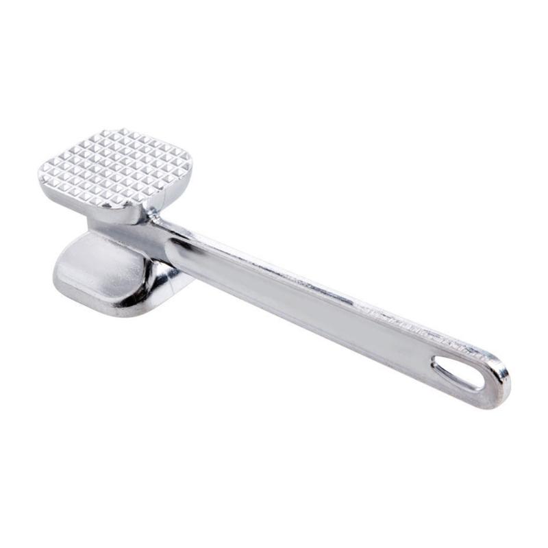 Aluminium Meat Mallets Hammer Tenderizer Textured Grip Meat Mallets Tenderizer Chicken Pounder Large Hammer Kitchen Tool