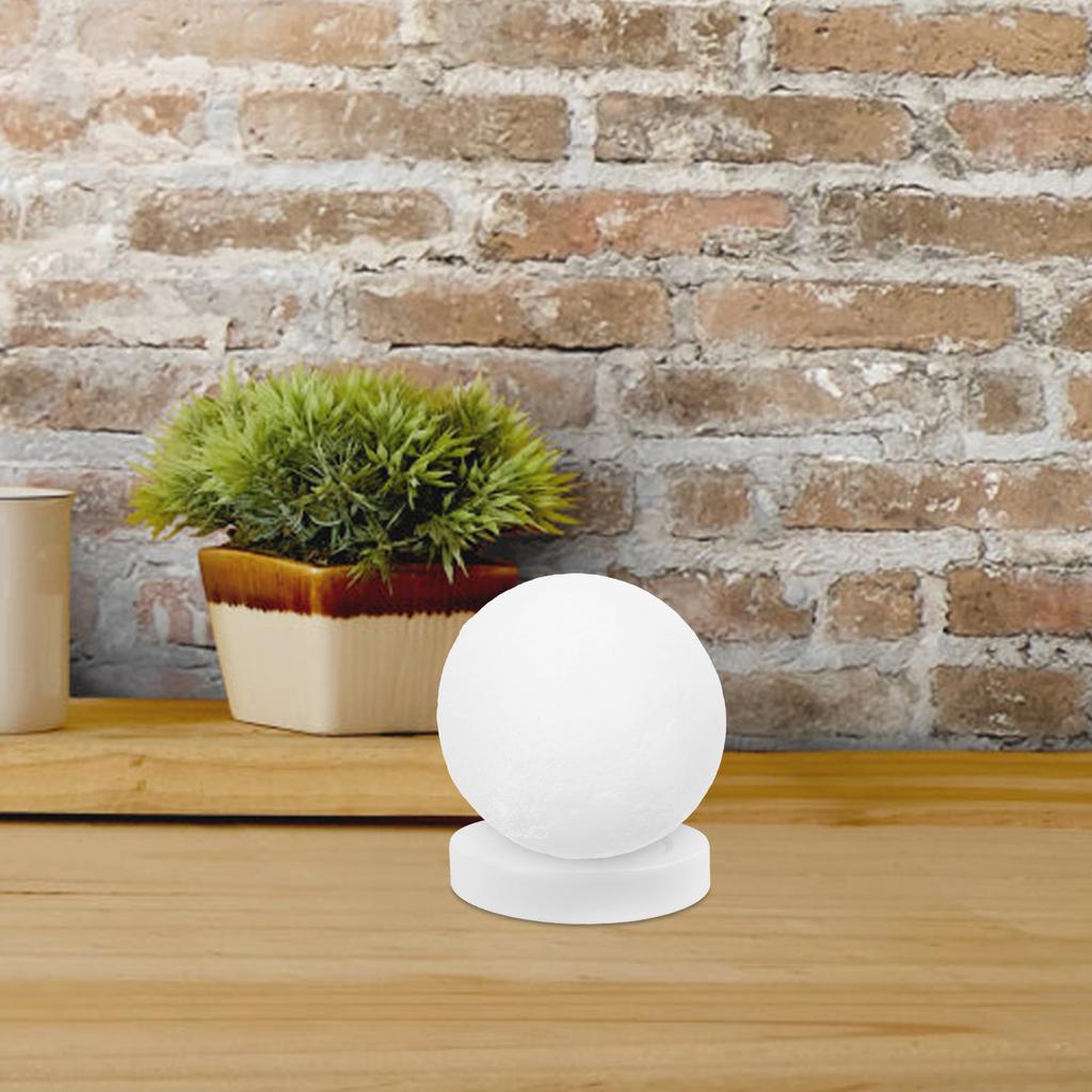 Modern 3D Printing Moon Lamp Lampshade Plastic Ceiling Lamp Cover Soft Light Diffuser for Bedroom Living Room Diameter 120Mm G9