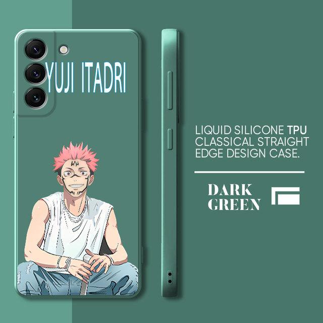 Custodia Jujutsu Kaisen Yuji Itadori Per Samsung Galaxy S10 S21 5g S10e S23 Ultra S20 Fe S8 S9 Plus S22 Quadrata Liquida Morbida