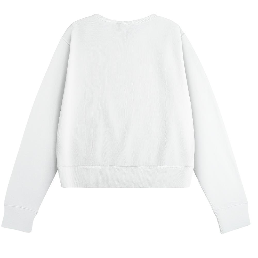 Polo Ralph Lauren FW23 Bear Pattern Fleece Crewneck Long Sleeve Sweatshirt Women sweatshirt White WMPOKNIN6820171-100
