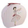 Les Trésors De Lily [N2027] - 3 Nesting Suitcases 'Mrs Smith' Pink Red
