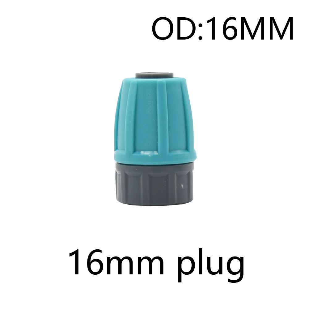 

1/2 16mm PE Hose Tube Connector To 1/4 Reducer Coupler Water Splitter Fittings Tee Elbow End Plug Garden Hose Tools