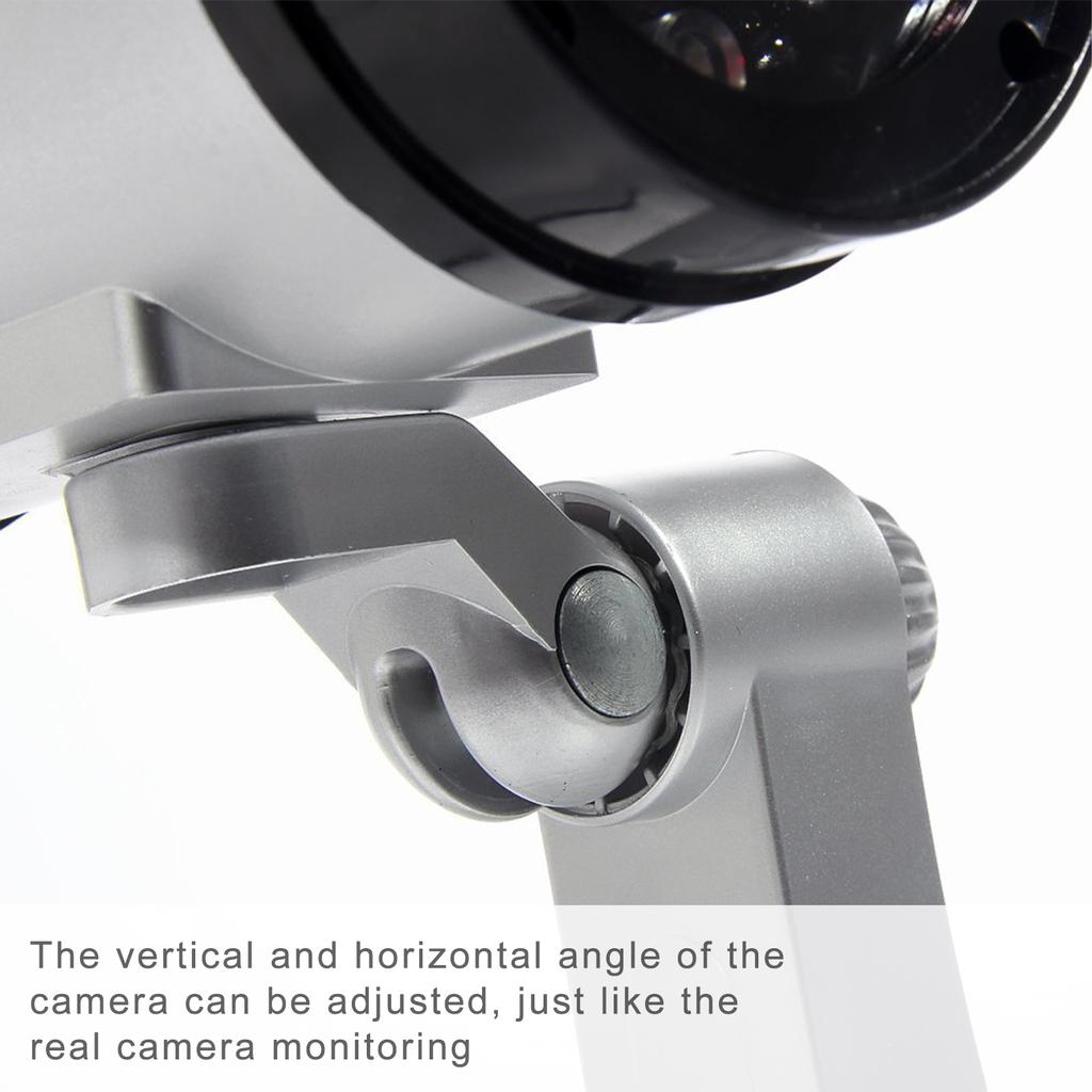 Fake Security Camera Dummy Camera Simulated Surveillance Camera with Flashing Light Indoor Outdoor