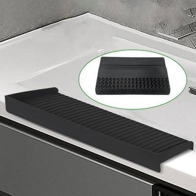 Silicone Sink Rim Splash Guard Protector Bathroom Sink Silicone Splash Guard Kitchen Bathroom Sink Edge Splash Guard