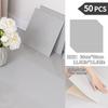NINETAI Peel And Stick Floor Tile, 50pcs Vinyl Plank Wood Grain Look 11.81in*11.81in/48 Sq.Ft, Kitchen Mats For Floor