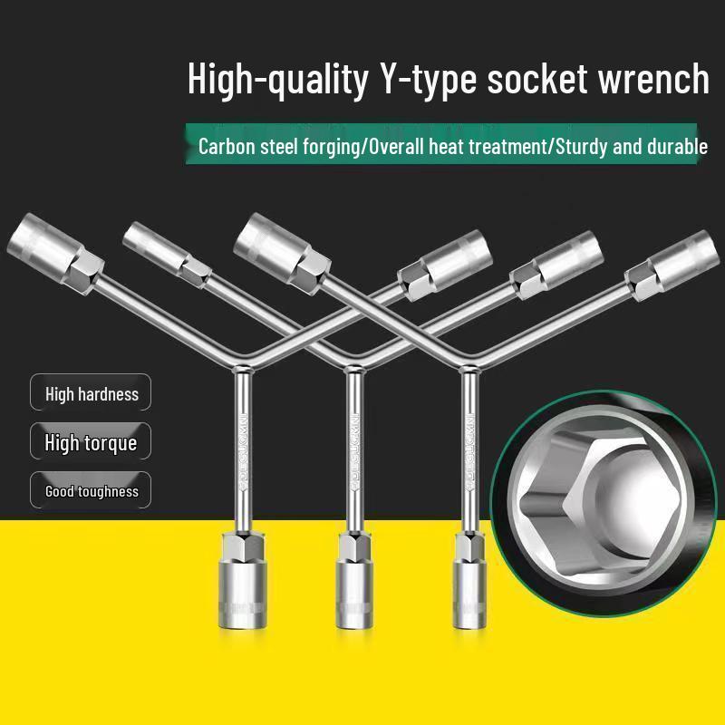 Multifunktionales Dreikant-Steckschlüssel-Set für Auto- und Motorradreparaturen