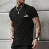New Men's Fashion Short Sleeve Top Summer Comfortable Snow Mountain Logo Printed Green Short Sleeve T Shirt Outdoor Sportswear