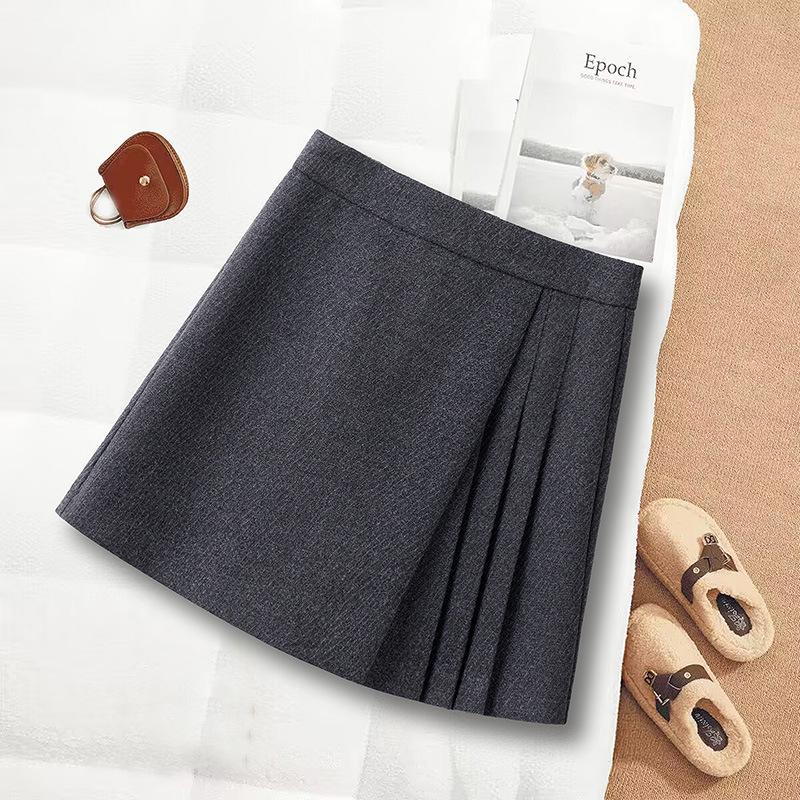 

Women s Trendy High-Waist Wide-Leg Skirt Pants - Retro Irregular Straight, Non-Iron, Spring/Autumn 2026 S /26 [85-95kg]