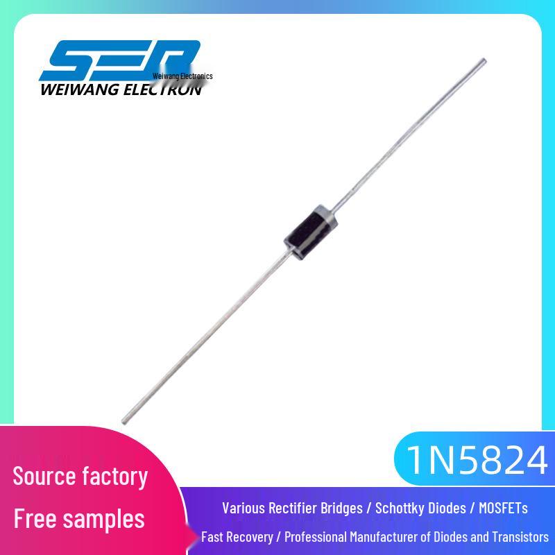 1N5824 Schottky Diode, DO-201AD, 5A, 30V, Through-Hole, Tape-Packed