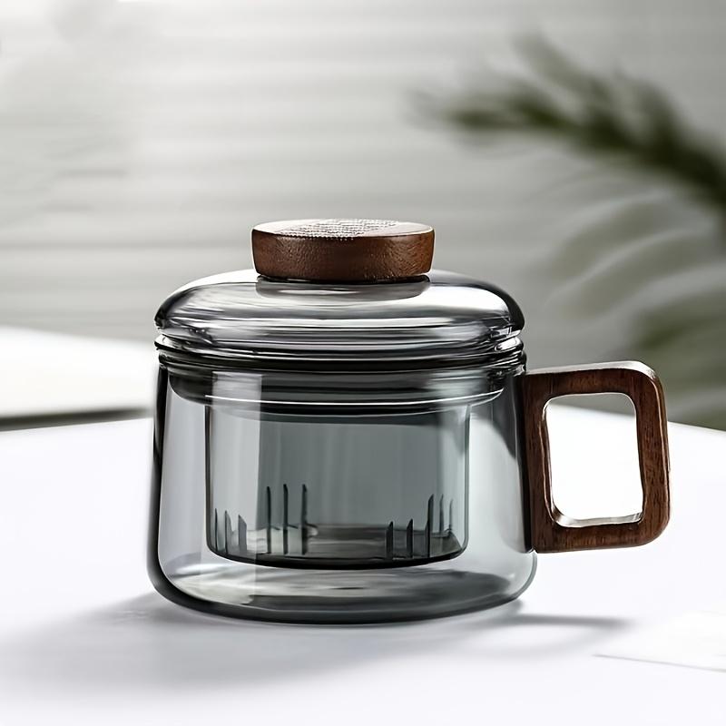 1pc200ml Multifunctional Glass Tea Cup with Filter Bubble-Heat Resistant,Reusable,Suitable for Home and Office Use,Perfectly Suited for Loose Leaf Tea