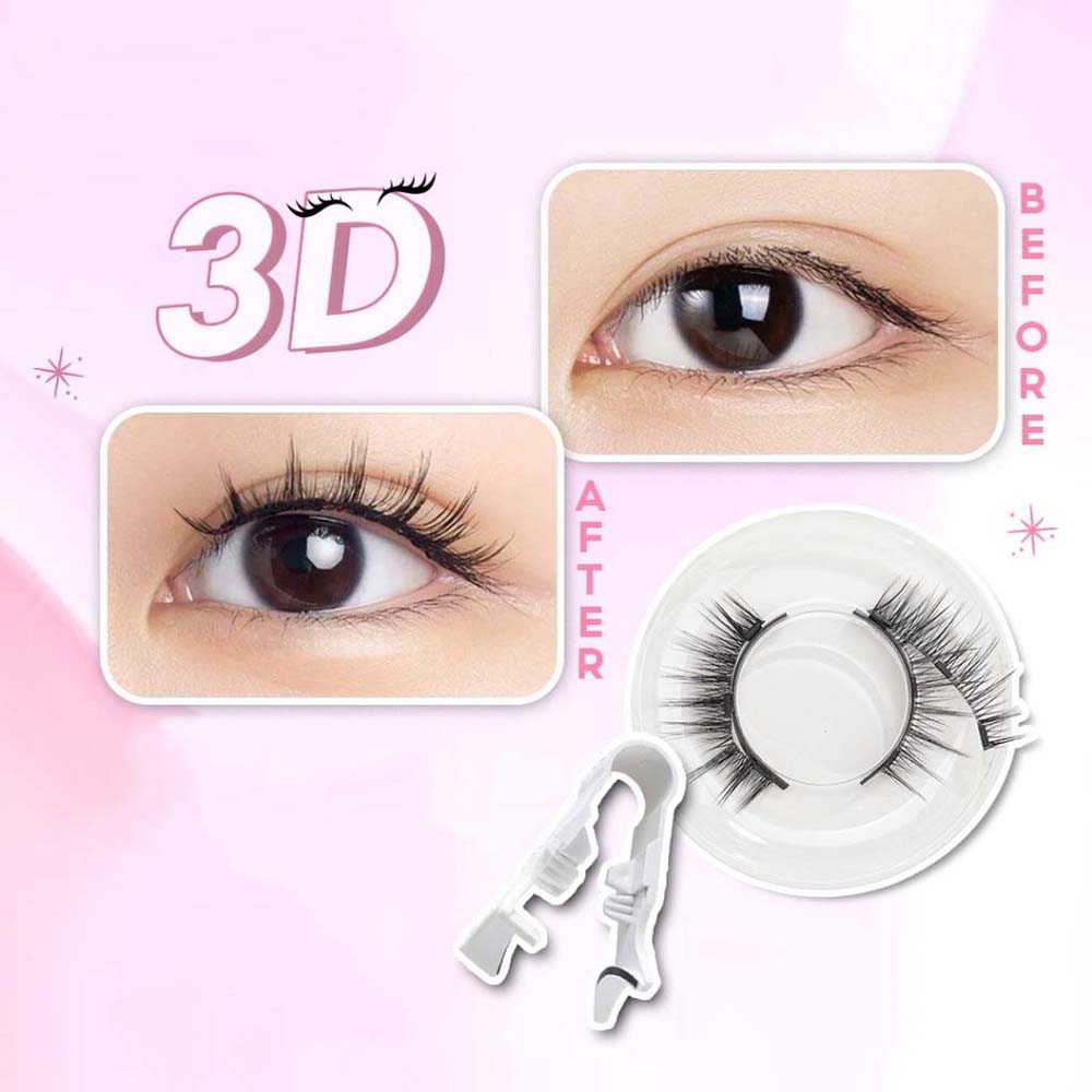 Magnetic Magnetic Eyelashes with Clip Glue Free False Eyelash Clusters  Lady Makeup Tools