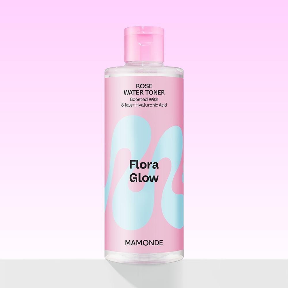 Mamonde Flora Glow Rose Water Toner 300ml - Hydration Care, Korean