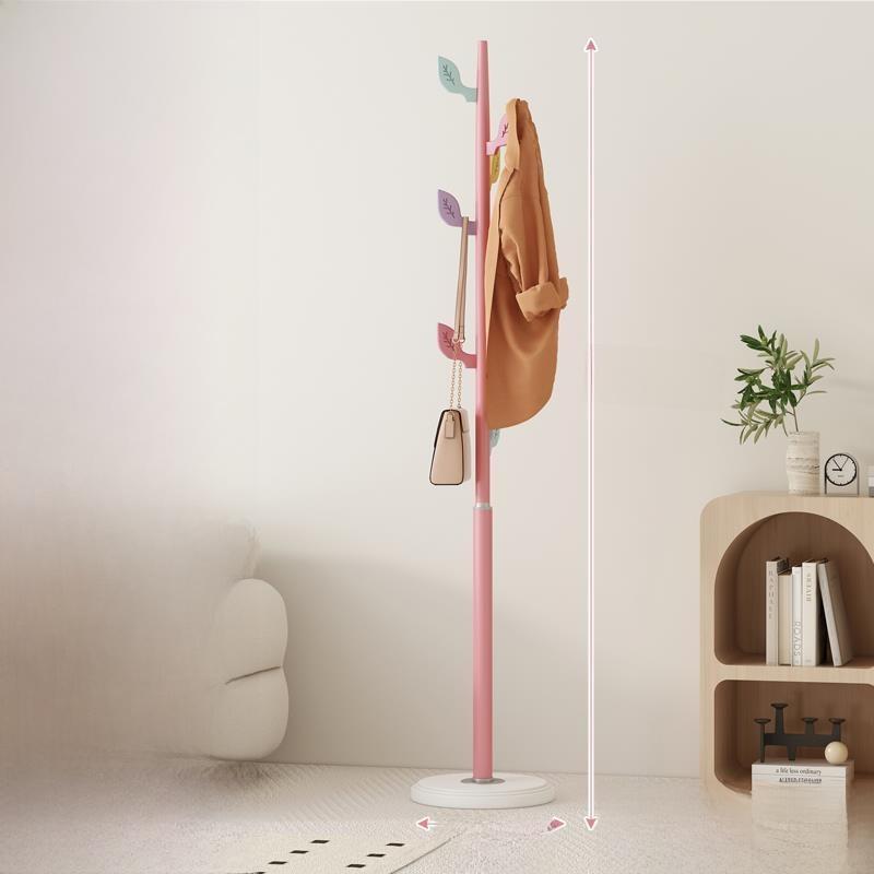 Creative Floor-Mounted Luxury Renting Living Room Mushroom Shaped Clothes Hanger Multi-Purpose Durable Wooden Hanger