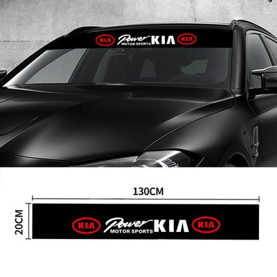 Car Stickers Front Windshield Decoration Sticker For Rio Soul Seltos Forte K5 K3 Niro Sorento Stinger Sportage Accessories
