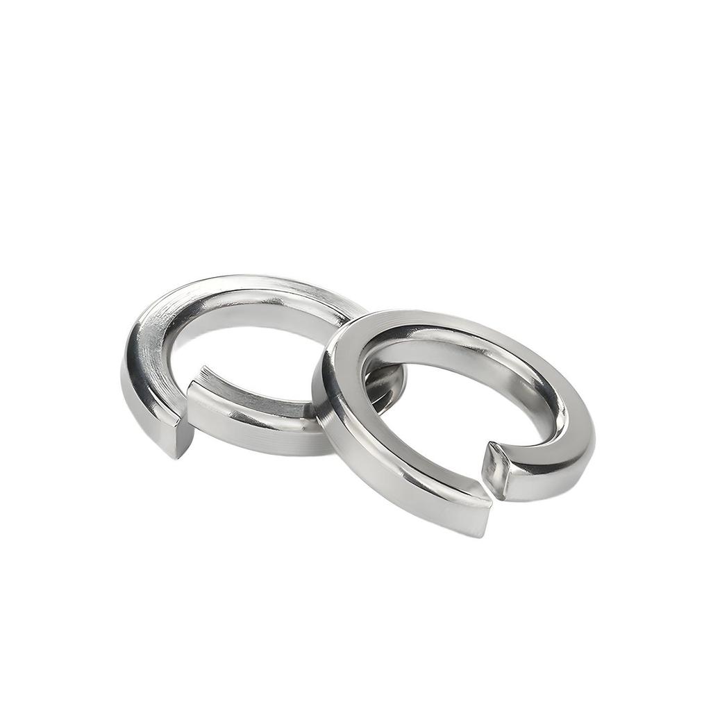 304 Stainless Steel Split & Flat Spring Washer, Elastic Washer M2-M8
