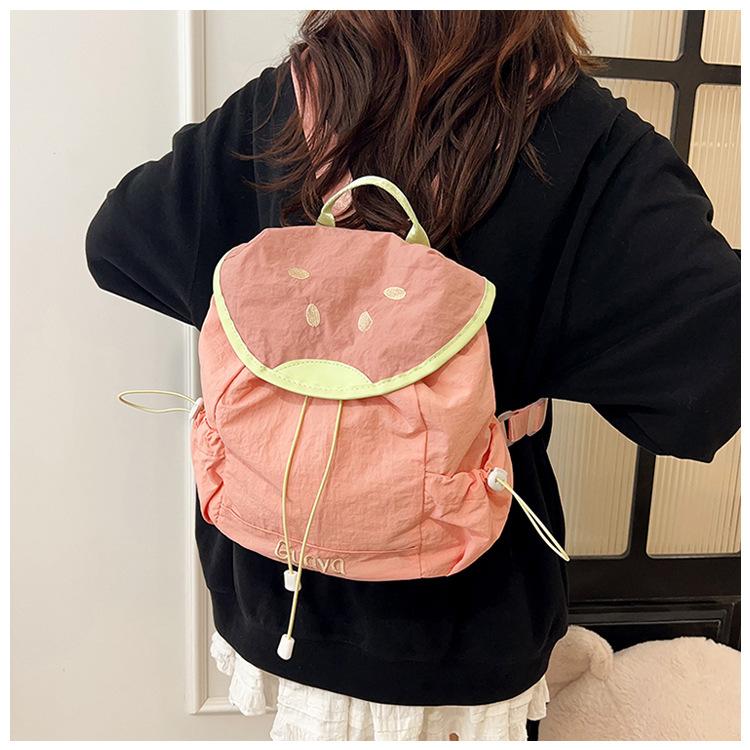 Schoolbag New Summer Dopamine Contrast Mini Backpack Girls Junior High School Cute Small School Bag Girls Small Backpack