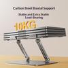 0031 Adjustable Height Angle Laptop Stand Desktop Cooling Metal Support for Notebook/Tablet, Basic Model