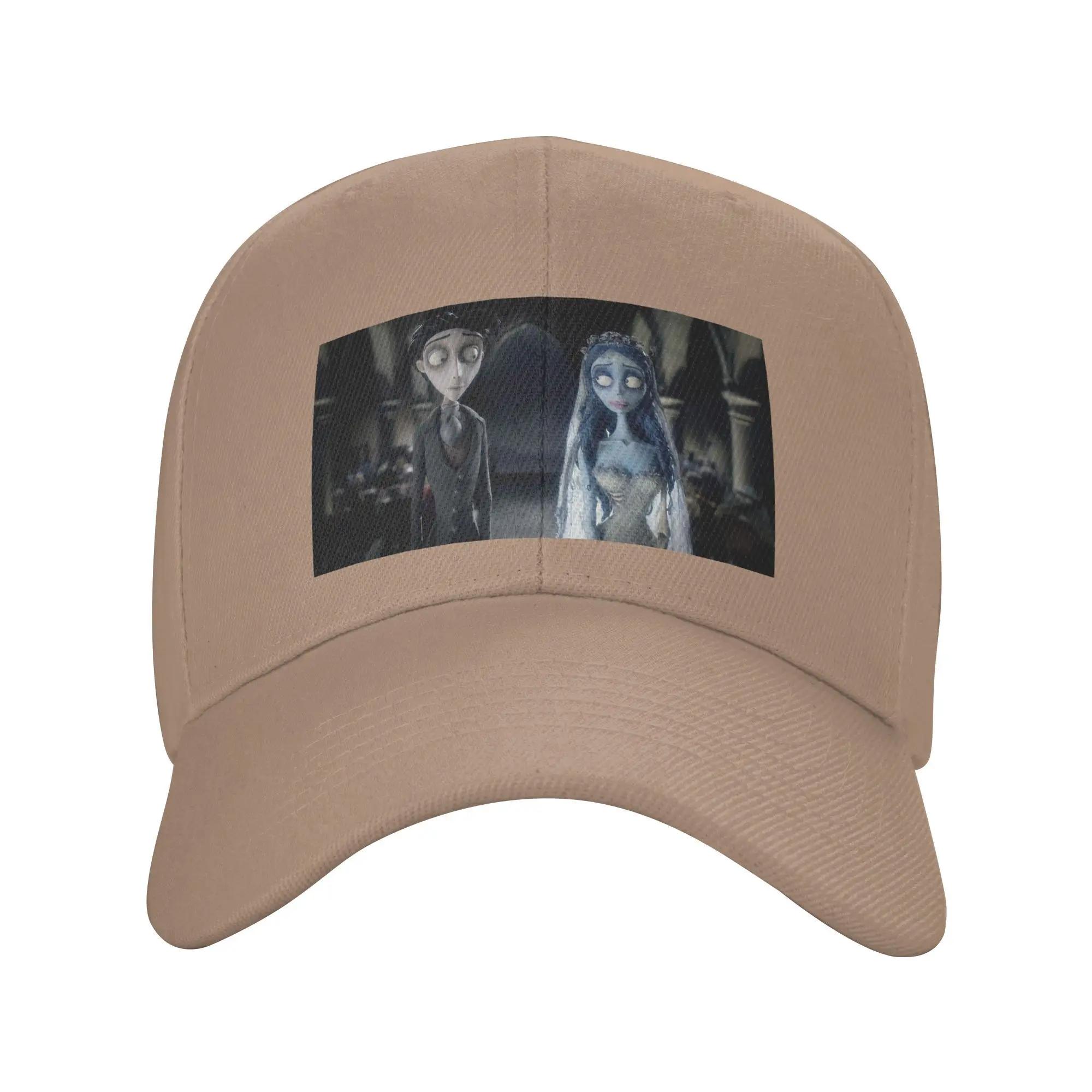 

Unisex Baseball Hats Victor And Emily Tim Burton s Corpse Bride Outdoor Streetwear Summer Sports Baseball Caps Casquette Hats One Size