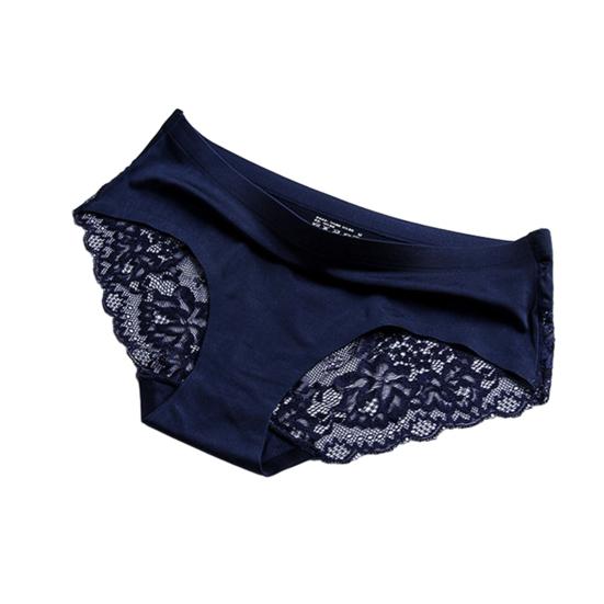 Seamless Underwear for Women Silky Invisible Hipster Briefs Mid Rise Lace Satin Stretch Bikini Panties