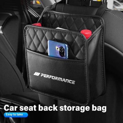 AAACE1 Car Seat Back Hanging Storage Large Capacity Pocket Organizer For E28 E32 E34 E53 F10 F20 F30 X1 X3 X5 X6 E90 E91