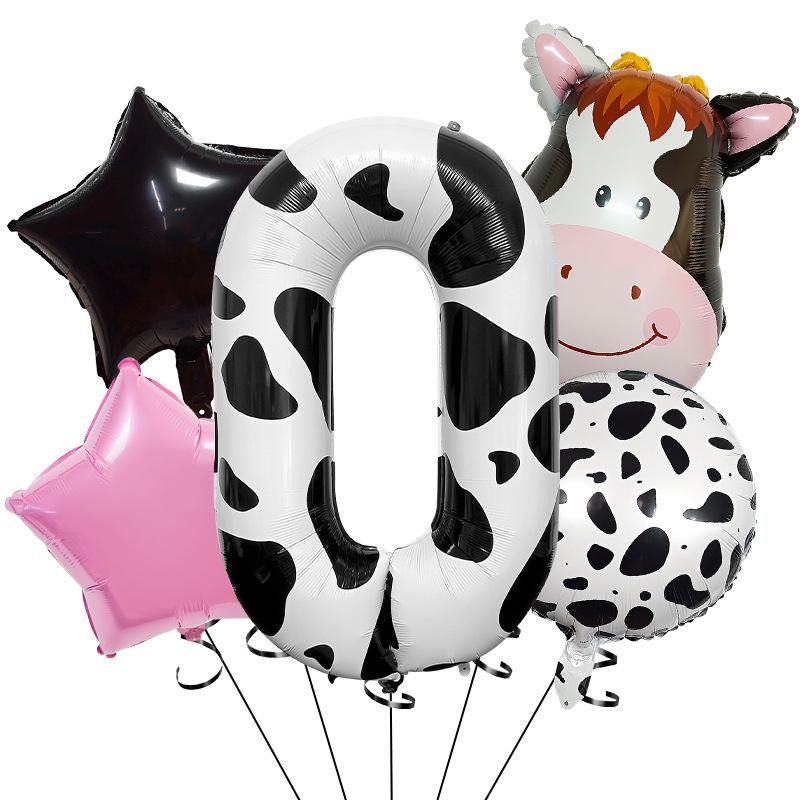 

Temu Cow 40 Digital Set Farm Cow Theme Aluminum Film Balloon Set Children S Birthday Party Arrangement Farm Cow Set 0