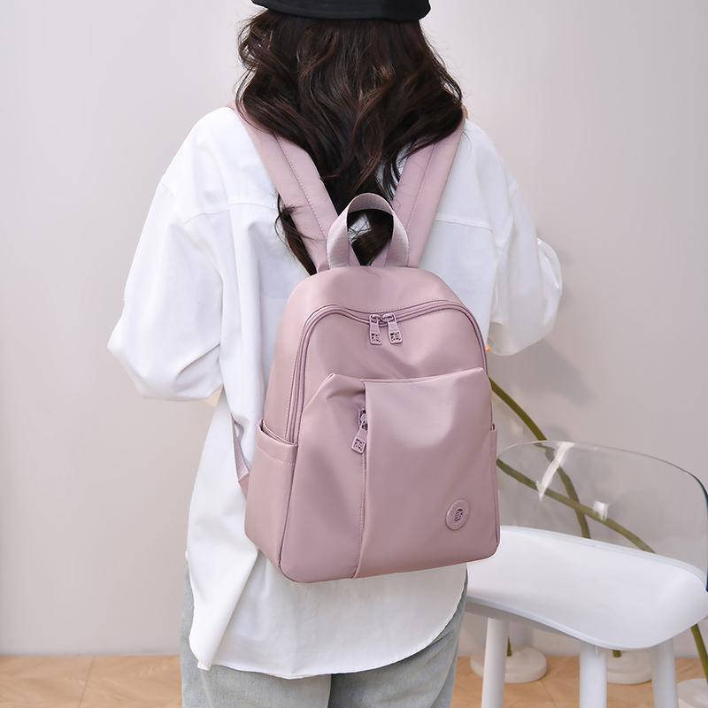 Fashion Backpack Female Waterproof Nylon Daypack Women Shoulder Bag Lightweight Travel Rucksack Multiple Pockets Schoolbag