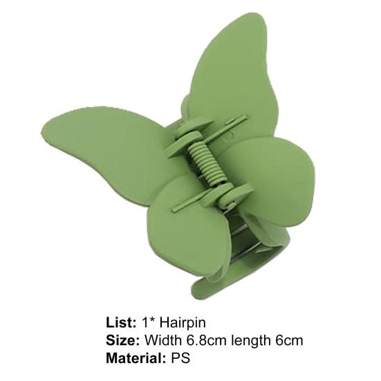 Haarklammer Schmetterlinge Bemalt Frauen Mattiert Anti-Fall Schick Haarspangen Kopfschmuck