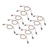 10Pcs Servo Extension Cord Cable 458mm 3Pin Sturdy Durable Wide Application Servo Extension   Wire Cable