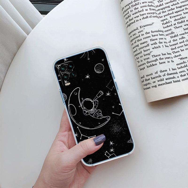 RA4 Astronaut Space Moon Alien Phone Case for LG K22 K30 K40 K41 K42 K50 K50S K51 K51S K52 K61 K62 K71 K92 Q60 Q61 V40 V50 V60