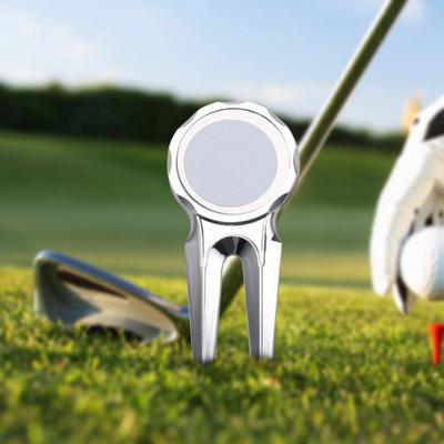 Mini Golf Divot Tool Zinc Alloy Golf Divot Repair Tool Metal Golf Divot Tool Golf Ball Marker Outdoor Golf Training Aids