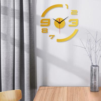 Horloge Numérique Multicolore Haut de Gamme Élégante Facile à Fabriquer Auto-adhésive Silencieuse Installation Horloge