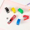 Mini Stapler Set for Office and School Manual Paper Book Binding with Random Color Staples Stationery for Binding