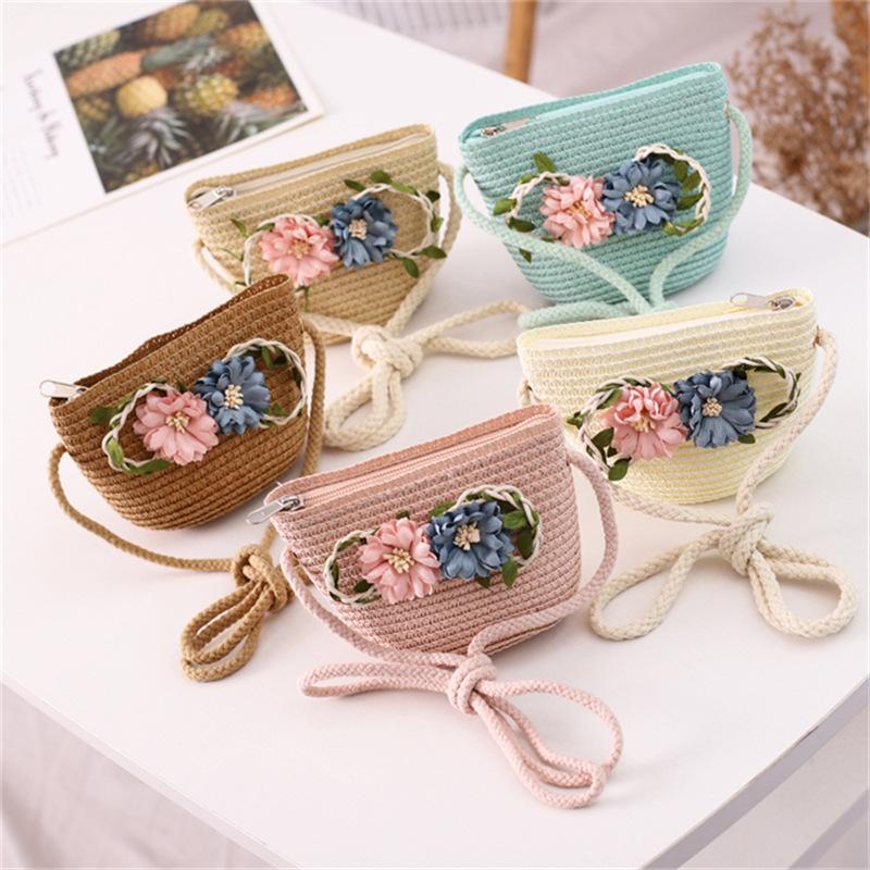 Willow flower straw hat women's wavy edge big brim sun hat summer outdoor sun protection hat travel visor parent-child hat