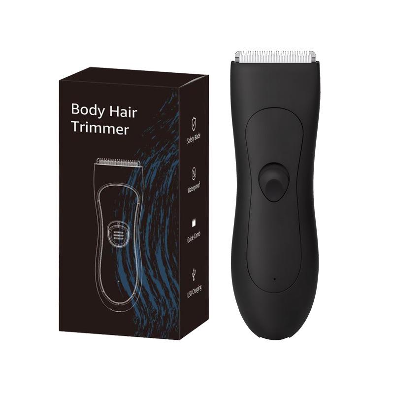 Waterproof Electric Body Hair Trimmer for Men - Armpit & Pubic Shaver