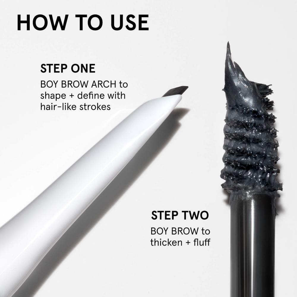 Glossier Boy Brow VolumizinG eyeBrow Gel Pomade 0.13 Oz   3.8 G Grey For Ash Blonde To Grey