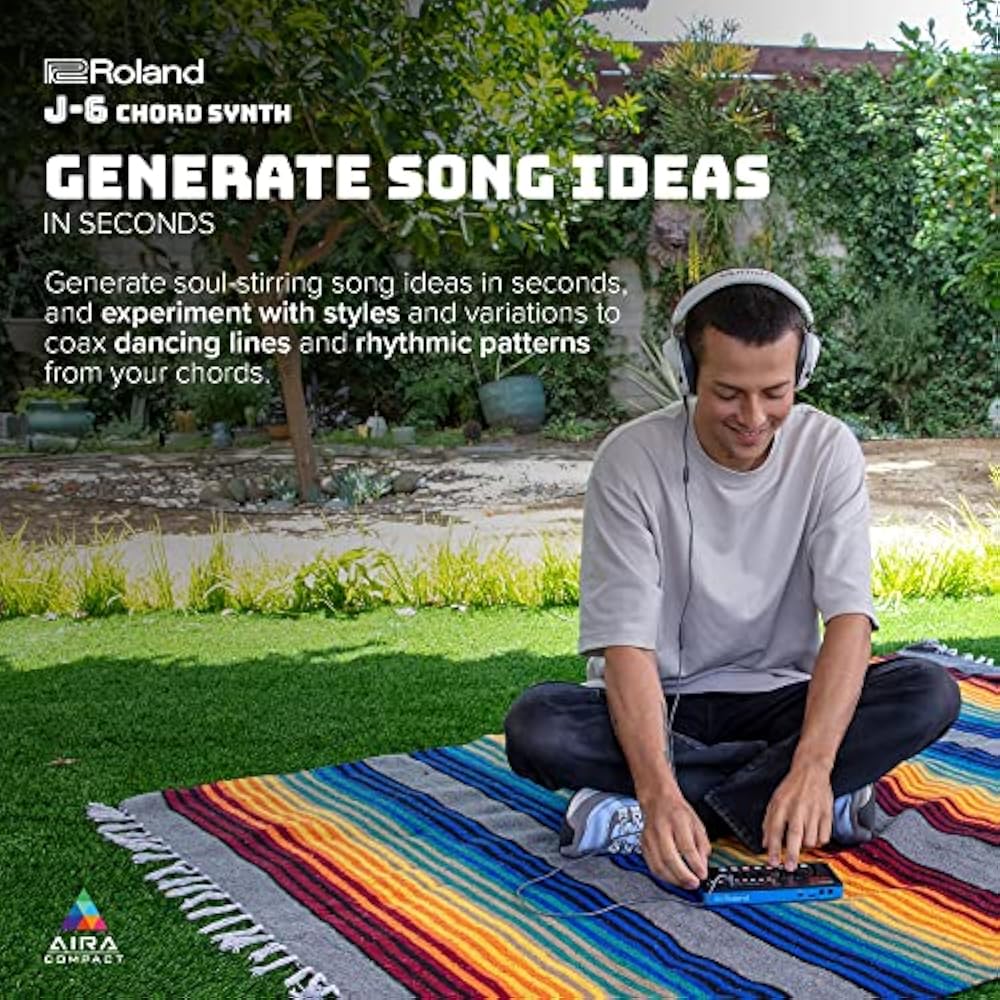 Roland Roland AIRA Compact J-6 Chord Synthesizer Chord Sequencer with JUNO-60 Sound, Easy Composi...