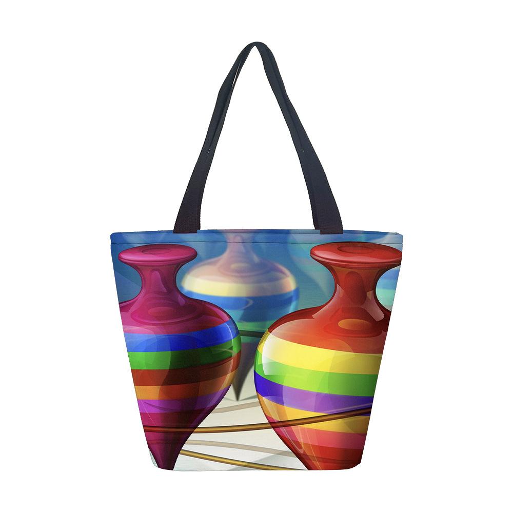 Women's Handbag No Theme Girl Shoulder Bag Printed Canvas Bag Fashion Trend Large Capacity Tote Bag