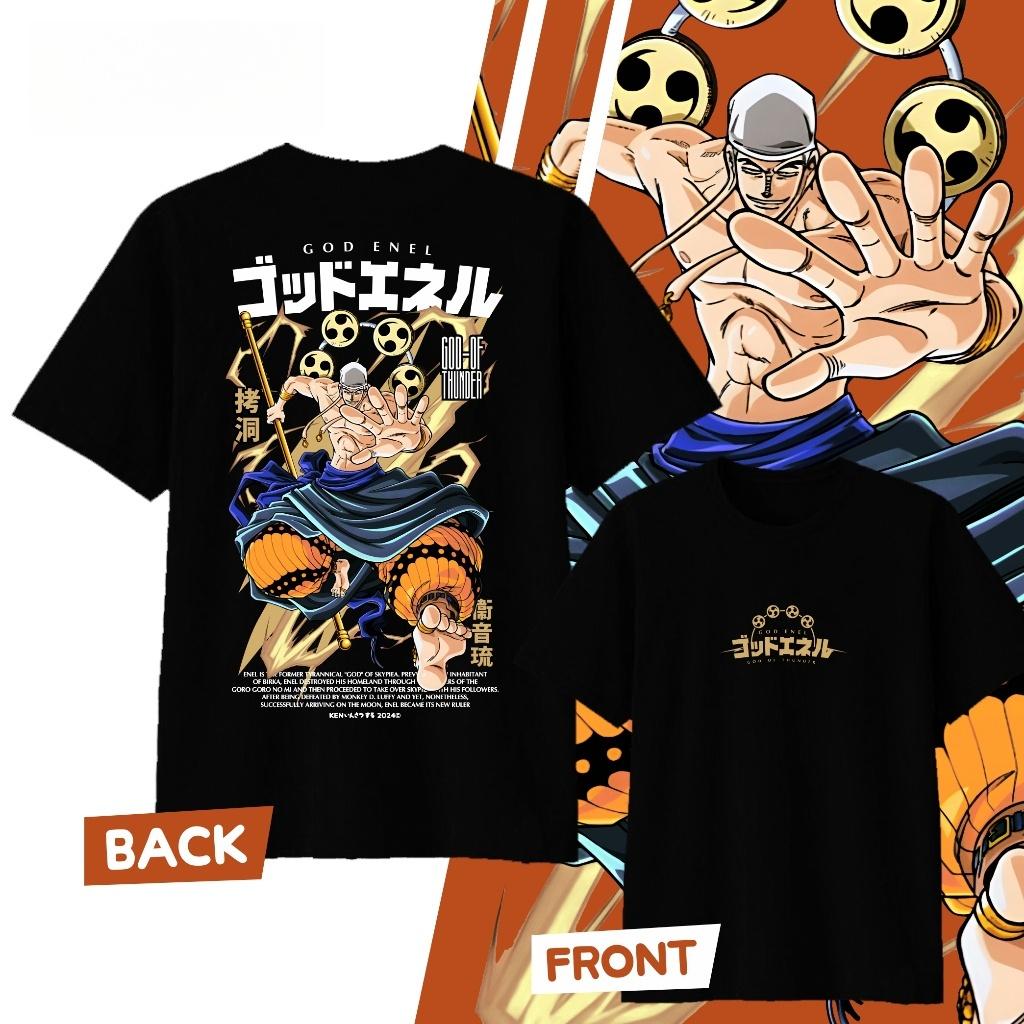 2026 New Fashion ONE PIECE Anime Enel Y2k Graphic Summer TShirt Unisex Women High Quality Japanese Cartoon Soft Breathable Clothes