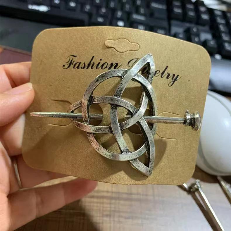 

Винтажная заколка для волос из сплава с кельтским узлом викингов: Ретро этнический стиль заколка для волос аксессуар