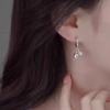 S925 Silver Lily Flower Dangle Earrings - Luxury Niche Design, High-Class Forest Style for Women