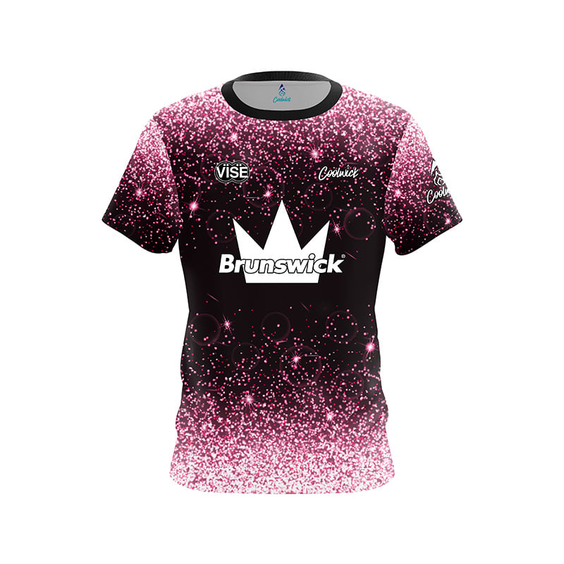 New Men Brunswick Rainbow Confetti Party Bowling Jersey Short Sleeve Performance Sports Tee Casual Streetwear Tops