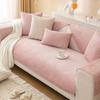 Monochrome Advanced Modern Sofa Cushion Plush Line Non Slip Living Room Decoration Couchs Towel Versatile Winter Non Slip