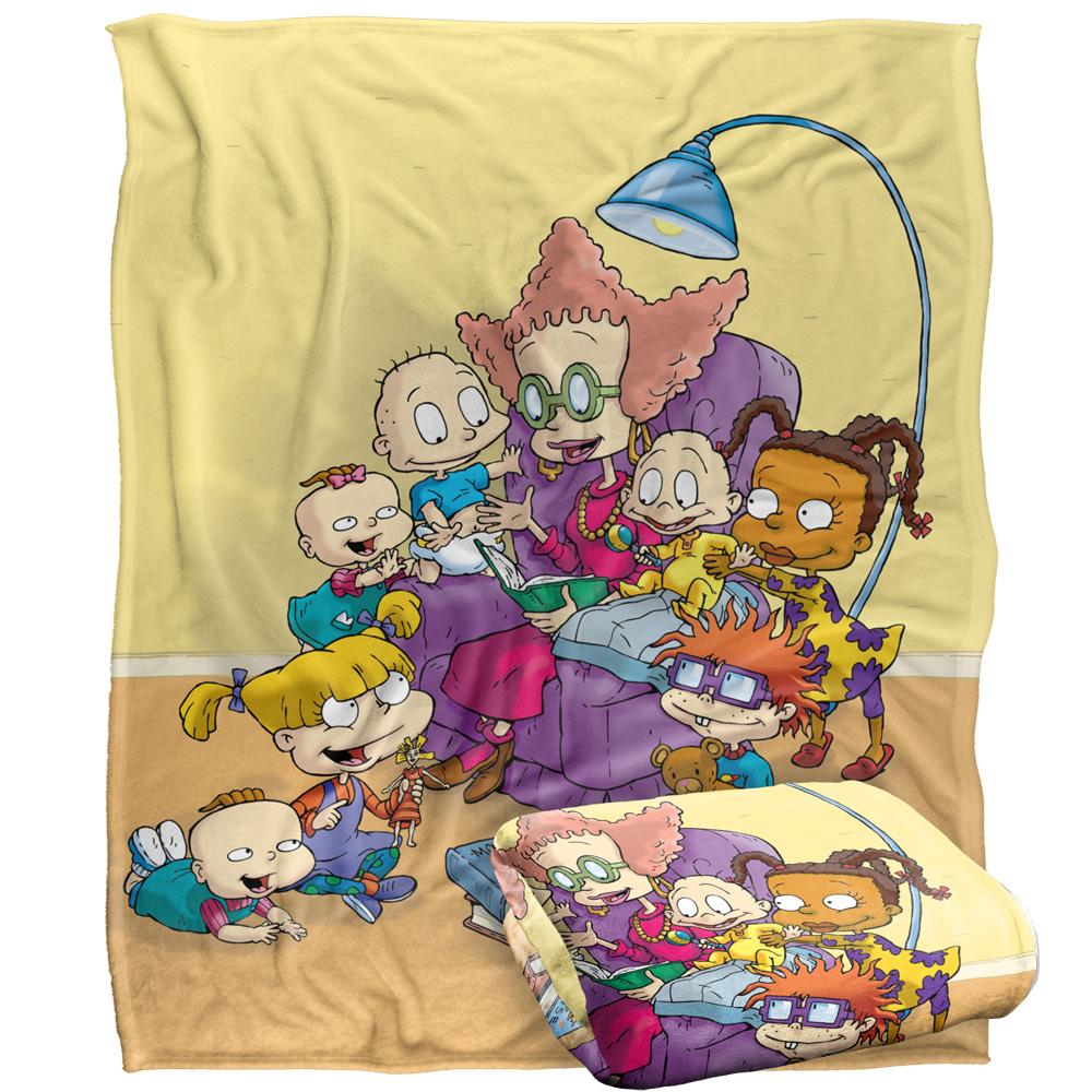 Rugrats Get Caught Silky Reading Supersoft Blanket