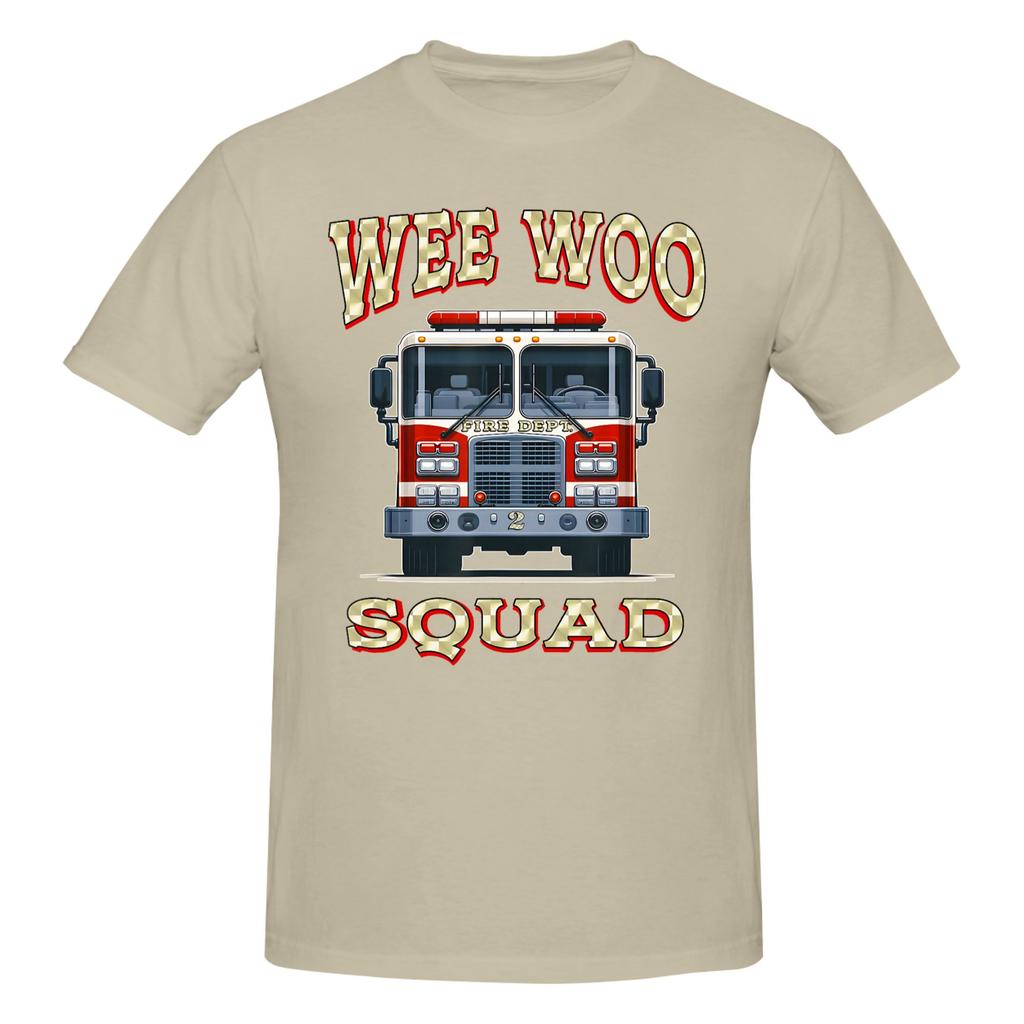 1 Piece Wee Woo Squad Funny Firefighter Tee Fireunisex Gag Fire Truck Funny 100 Cotton Tshirt Wee Woo Squad Tops Tees For Unisex