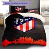 Juego de Edredón Ropa de Cama Atleti Funda de Edredón Funda de Almohada Decoración del Hogar Regalo de Cumpleaños (1 * funda nórdica + 2 * fundas de almohada, sin núcleo)