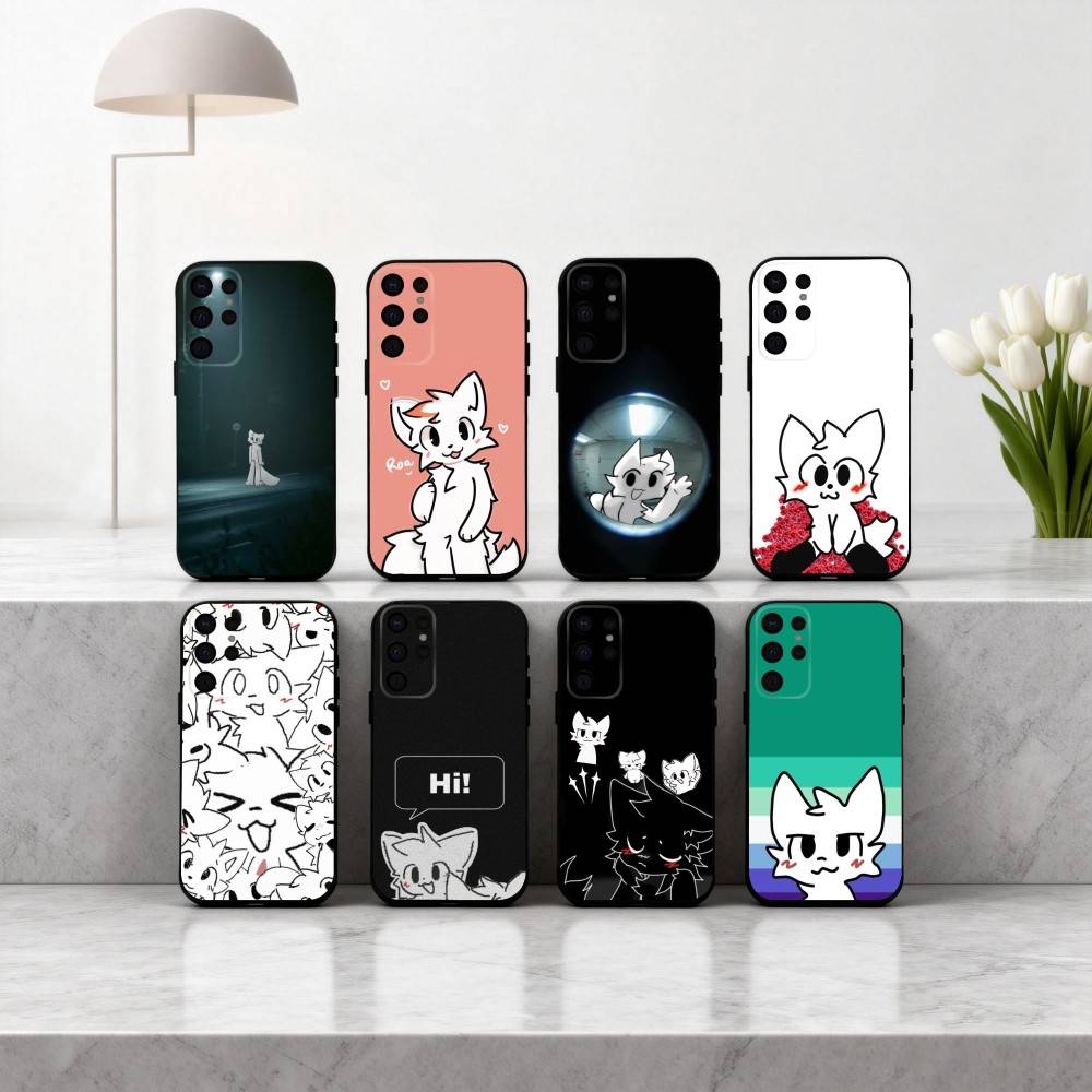 1PC C-Cute B-Boykisser -R Phone Case For Samsung S25,24,23,22,30,21,10,9,Ultra,Plus,Lite,FE,4,5 G Soft Black Case