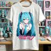 Kawaii Miku TShirt Cute Vocaloid Anime Graphic Tee Casual Short Sleeve Tops for Teen Girls Women Unisexs Shirts Women Tshirts